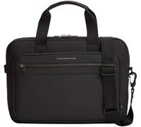 Tommy Hilfiger Maletín para portátil Hombre Repreve con correa para hombro desmontable, Negro (Black), Talla Única