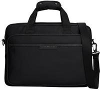Tommy Hilfiger Maletín para portátil Hombre Repreve con correa para trolley, Negro (Black), Talla Única
