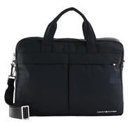 Tommy Hilfiger Maletín para portátil Hombre Signature Computer Bag Impermeable, Schwarz (Negro), Talla Única