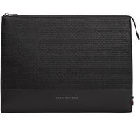 Tommy Hilfiger Maletín para portátil Hombre Woven con cierre de cremallera, Negro (Black), Talla Única