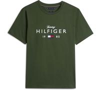 Tommy Hilfiger Men Brand Love Big Hilfiger tee MW0MW41455 S/S Camiseta, Verde, S, Verde (Pino de montaña), S