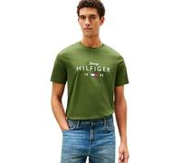 Tommy Hilfiger Men Brand Love Big Hilfiger tee MW0MW41455 S/S Camiseta, Verde, XXL, Verde (Pino de montaña), XXL