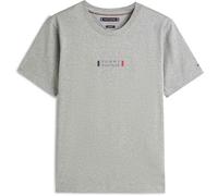 Tommy Hilfiger Men Brand Love Small Center tee MW0MW41453 S/S Camiseta, Gris, XL, Gris (Medium Grey Heather), XL
