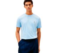 Tommy Hilfiger Men Brand Love Small Hilfiger tee MW0MW41456 S/S Camiseta, Azul, L, Azul (Well Water), L