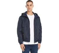 Tommy Hilfiger Men Hooded Jacket for Transition Weather, Blue (Desert Sky), XS