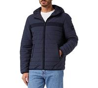 Tommy Hilfiger Men Padded Hooded Jacket for Transition Weather, Blue (Desert Sky), M