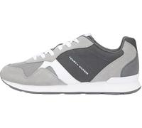 Tommy Hilfiger Men Runner Icon Mix FM0FM05679 Low Top, Gris (Universal Grey), 41, Gris Universal Gris, 41 EU
