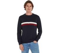Tommy Hilfiger Men Sweatshirt without Hood, Blue (Desert Sky), XL