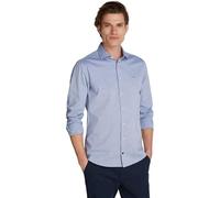 Tommy Hilfiger Men's CL W-Oxford Dobby SF Shirt L/S Shirt, Custom Color Dark Navy, 40W