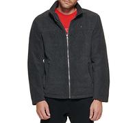 Tommy Hilfiger Men's Classic Zip Front Polar Fleece Jacket, Charcoal, S