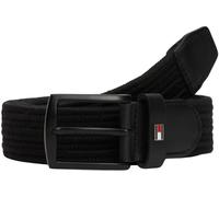 Tommy Hilfiger Men's Denton Elastic Fixed Belt, Black, 105