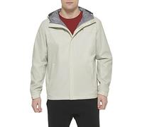 Tommy Hilfiger Men's Lightweight Breathable Waterproof Hooded Rain Jacket Chubasquero, Azul Claro, S Hombres