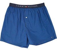Tommy Hilfiger Men's Underwear Woven Boxers, Indigo, Large