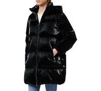 Tommy Hilfiger Metallic Down Puffer Coat WW0WW35935 Abrigos de Tejido, Negro (Black), M para Mujer