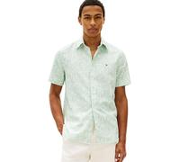 Tommy Hilfiger Mezcla de Lino para Hombre, PRT RF SS Camp MW0MW42459, Verde, S