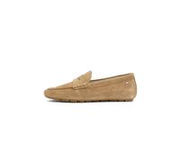Tommy Hilfiger Mocasín de Gamuza Suave con Bandera para Mujer, Fw0Fw08558, Color Caqui (Lona Safari), 6.5