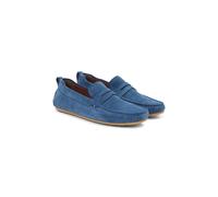 TOMMY HILFIGER Mocasines de ante. Color azul