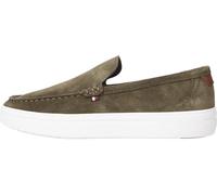 Tommy Hilfiger Mocasines Hombre Modern Light Hybrid de Ante, Verde (Army Green), 43