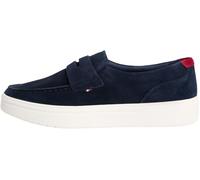 Tommy Hilfiger Mocasines Modernos de Ante híbrido Ligero para Hombre, FM0FM05786, Color Azul (Cielo Desierto), 10.5