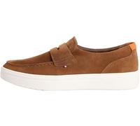 Tommy Hilfiger Mocasines Modernos de Gamuza híbridos Ligeros para Hombre, FM0FM05786, Color marrón (Coconut Grove), 9