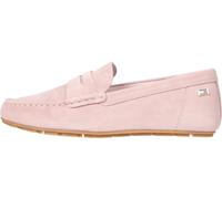 Tommy Hilfiger Mocasines Mujer Flag Soft Suede Loafer Elegante, Rosa (Foggy Pink), 41