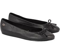 Tommy Hilfiger Mujer Bailarinas Essential Leather Elegante, Negro (Black), 36 EU