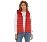 Tommy Hilfiger Mujer Chaleco Padded Global Stripe Chaleco Acolchado, Rojo (Terra Red), S