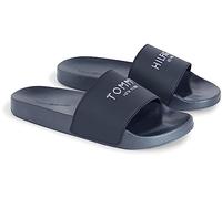 Tommy Hilfiger Mujer Chanclas TH Glitter Pool Slide Chancletas, Azul (Desert Sky), 42 EU