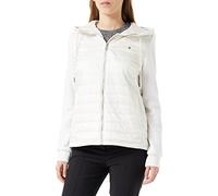 Tommy Hilfiger Mujer Chaquetón de Plumón Ligero, Beige (Weathered White), L