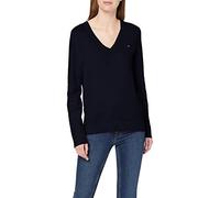 Tommy Hilfiger Mujer Jersey Heritage Elegante, Azul (Midnight), XXS