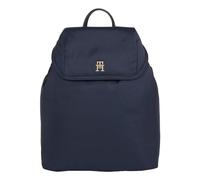 Tommy Hilfiger Mujer Mochila TH Flow Flap Backpack Pequeña, Azul (Space Blue), Talla Única