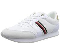 Tommy Hilfiger Mujer Sneakers Running Essential Runner Zapatillas Deportivas, Blanco (White), 41 EU