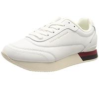 Tommy Hilfiger Mujer Sneakers Running Zapatillas Deportivas, Blanco (White), 39 EU