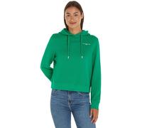 Tommy Hilfiger Mujer Sudadera Logo Hoodie con Capucha, Verde (Olympic Green), XXL