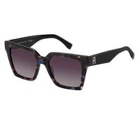 Tommy Hilfiger Mujer Tommy Hilfiger TH 2100/S JBW/3X Gafas de sol Acetato La Habana/Azul Burdeos Cuadrada Sombreado