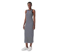 Tommy Hilfiger Mujer Vestido Midi Dress Slim Fit, Multicolor (Dark Night Navy/Ecru STP), XS