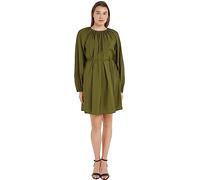 Tommy Hilfiger Mujer Vestido Textured Modal Short Dress manga larga, Verde (Putting Green), 36