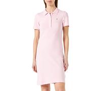 Tommy Hilfiger Mujer Vestido tipo Polo 1985 Slim Pique Slim Fit, Rosa (Pastel Pink), L