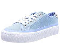 Tommy Hilfiger Mujer Vulcanized Sneaker Zapatillas, Azul (Vessel Blue), 36 EU