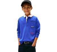 Tommy Hilfiger Multi Print Polo LS Kb0kb10045 L/S, Blue (Majesty Blue), 12 años para Niños