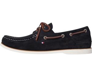 Tommy Hilfiger Náuticos Hombre Core de Ante, Azul (Desert Sky), 43