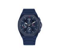 Tommy Hilfiger Reloj de Pulsera de Silicona para Hombre, Esfera Azul, 1792122, Azul