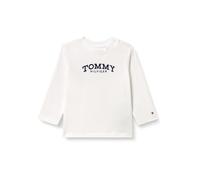 Tommy Hilfiger Newborn MONOTYPE Logo tee L/S KN0KN02147 White (White) 6 Month