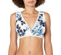 Tommy Hilfiger Over The Shoulder Bra Top with Mesh Trim Bikini, Tacto Suave, L para Mujer