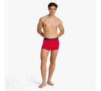 Tommy Hilfiger Calzoncillos bóxer Pack de 3 Hombre Trunks con Logotipo en la Cintura, Multicolor (Med Red/TH Whte/Des Sky), L