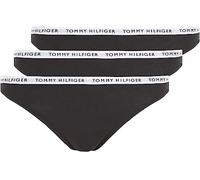 Tommy Hilfiger Pack de 3 Braguitas para Mujer Ropa Interior, Negro (Black/Black/Black), XL
