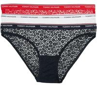 Tommy Hilfiger Pack de 3 Braguitas Tipo Bikini con Encaje para Mujer, Multicolor (Desert Sky/White/Primary Red), S