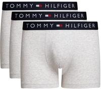 Tommy Hilfiger Pack de 3 Calzoncillos Bóxer para Hombre Algodón Elástico, Gris (Grey Htr/Grey Htr/Grey Htr), XL