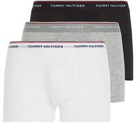 Tommy Hilfiger Pack de 3 Calzoncillos Bóxer para Hombre Ropa Interior, Multicolor (Black/Grey Heather/White), L