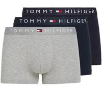 Tommy Hilfiger 3p Trunk WB Um0um03181 Bóxer, Negro (Des Sky/Grey Htr/Des Sky), XL (Pack de 3) para Hombre